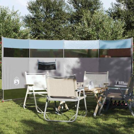 Cortaviento de camping impermeable azul 366x152x152 cm