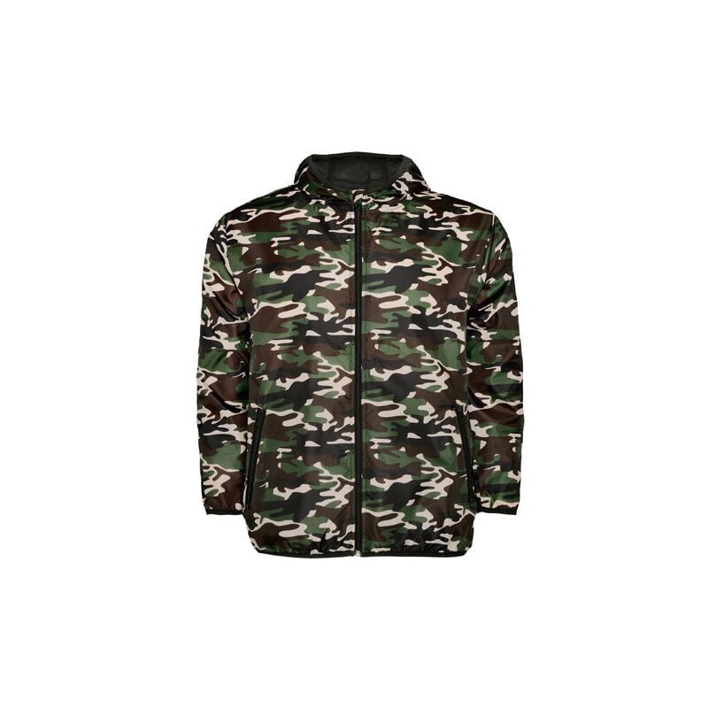 

Cortavientos con capucha ANGELO CB5088 | XL - Camuflaje Bosque