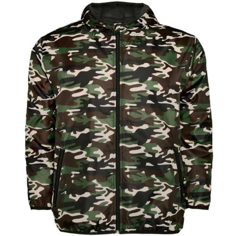 

Cortavientos con Capucha Angelo CB508800232 CAMUFLAJE BOSQUE XS