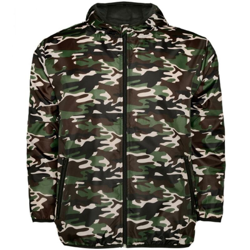 

Cortavientos con Capucha Angelo CB508800232 CAMUFLAJE BOSQUE XXL