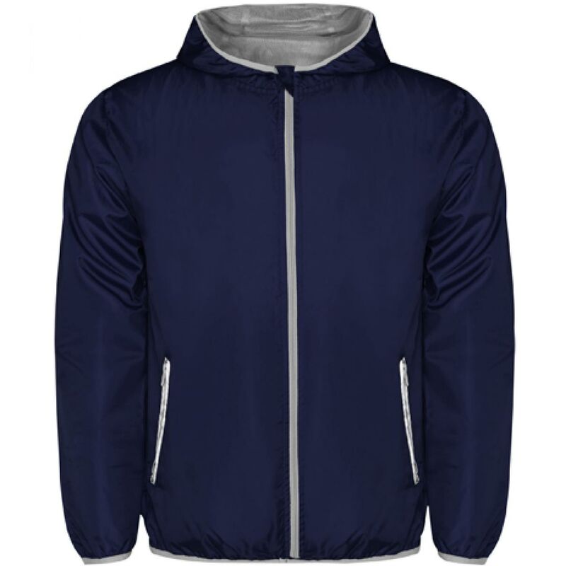 

Cortavientos con Capucha Angelo CB508800232 Azul Marino XXL