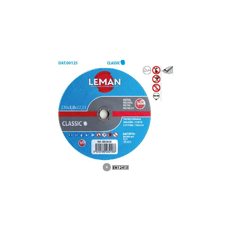 Image of Flach-Trennscheibe Inox Classic Inox Classic ¸ 125 Bohrung 22,23 Dicke 1mm