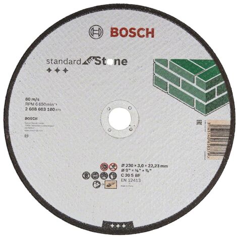 Corte recto Standard Stone: 230X3mm