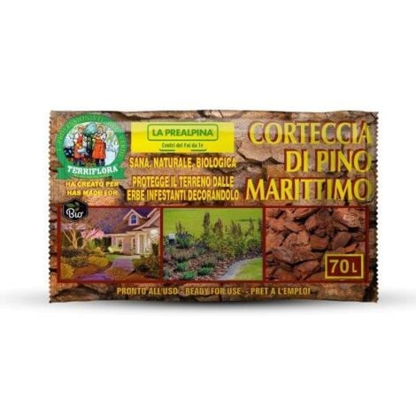 corteccia di pino marittimo euroterriflora 70 litri