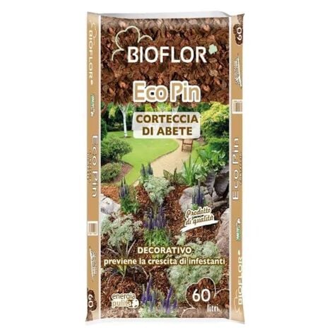 Corteccia Eco Pin Abete Litri 60 Ammendante Vegetale Semplice Non Compostato