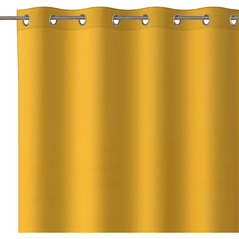 

Lolahome - Cortina amarilla moderna de algodón y poliéster de 140x260 cm