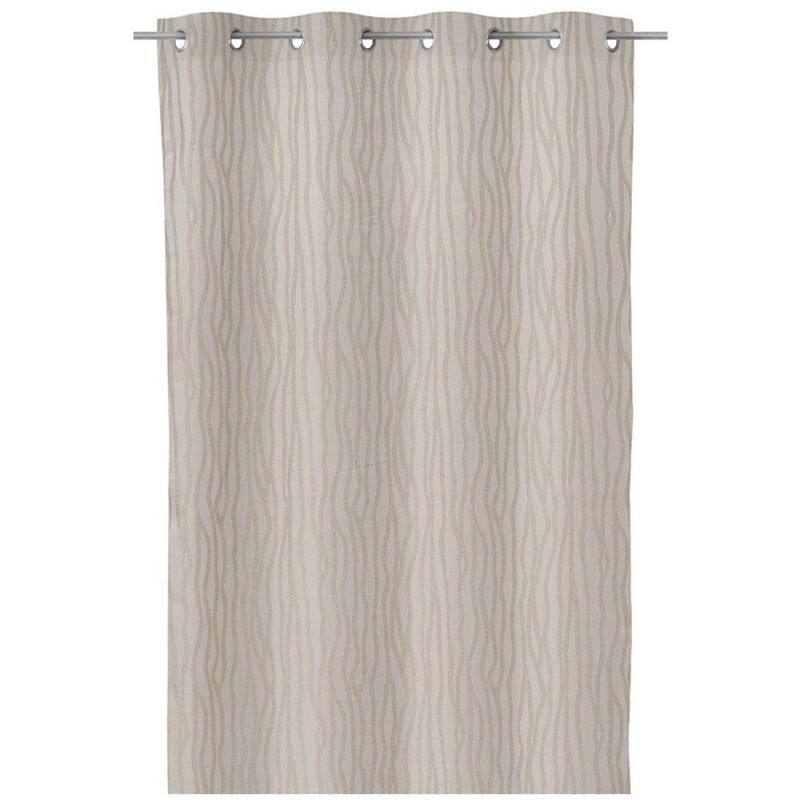 

Lolahome - Cortina animal print taupe de tela Jacquard de 135x260 cm