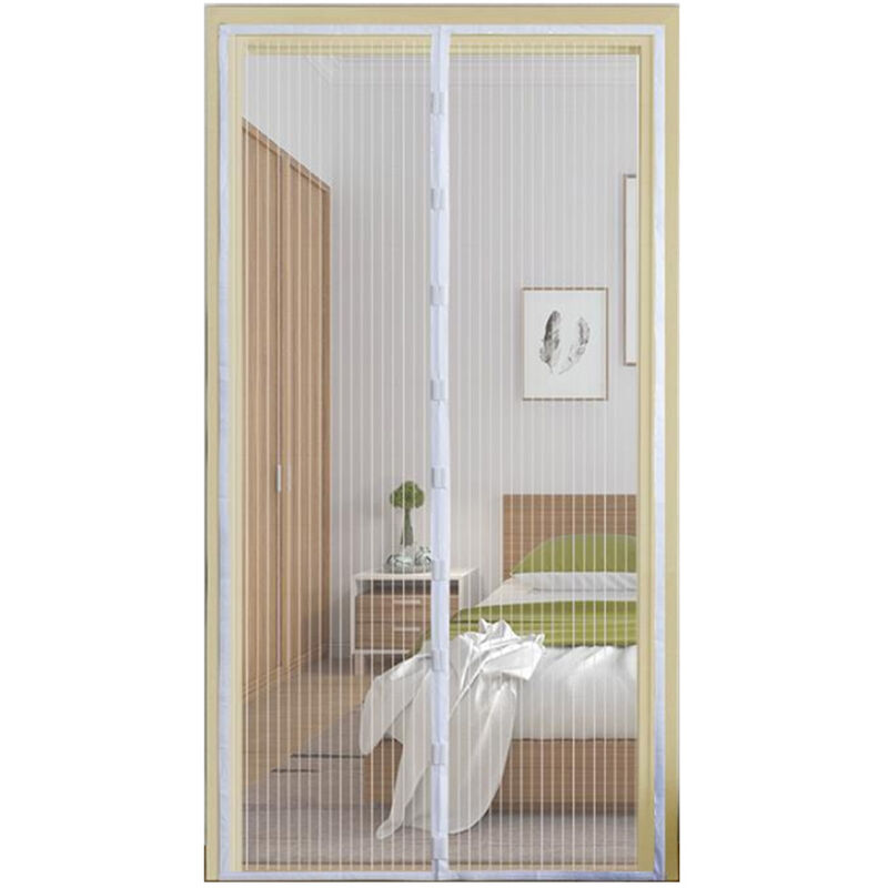 

Cortina antiinsectos de la raya de las telas no tejidas del cierre automatico ligero portatil de los 100 * 210CM,blanco