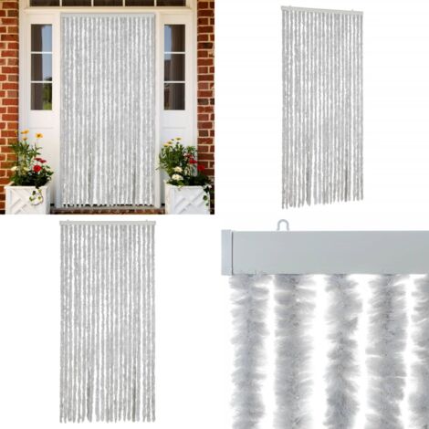 Cortina antimoscas chenilla gris 90x220 cm - Chenilla - Mosquitos