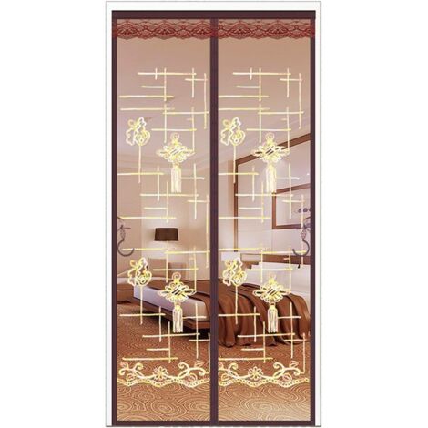 Cortina antimosquitos para puerta, cortina magnética antimoscas, mosquitera mágica para ventana, mosquitera magnética para ventanas, mosquitera para puertas, autoadhesiva, para ventanas francesas, 90 