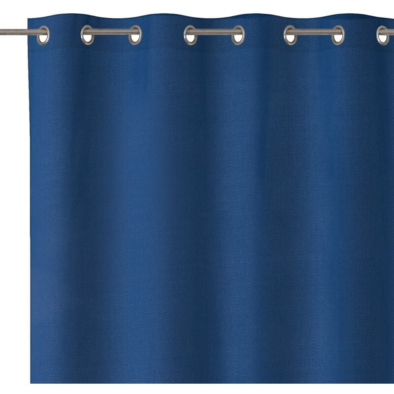 

Lolahome - Cortina azul moderna de algodón y poliéster de 140x260 cm