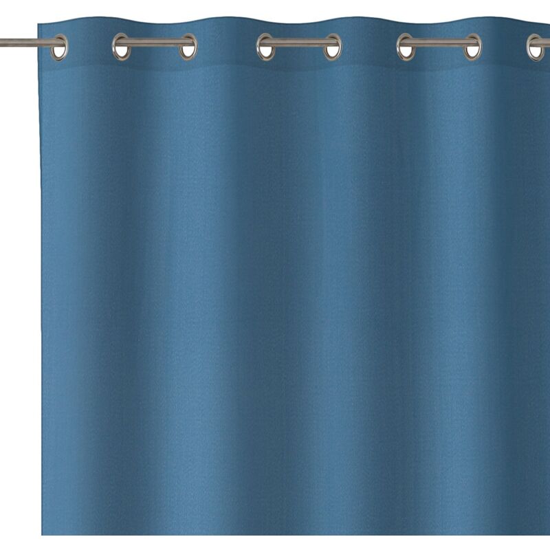 

Lolahome - Cortina azul moderna de algodón y poliéster de 140x260 cm