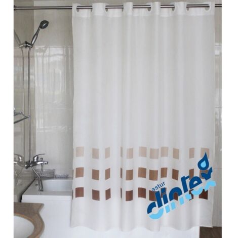 Cortina baño 180x200cm anilla facil text bei llas dintex 2 p