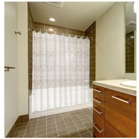 ASTURDINTEX CORTINA BAÑO CALDEA TRANSPARENTE PVC