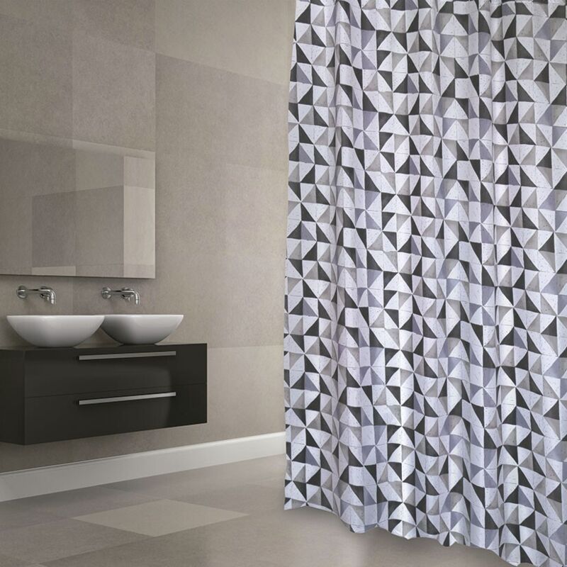 

Habitex - CORTINA BAÑO POLIESTER 180X200 CALULA GRIS