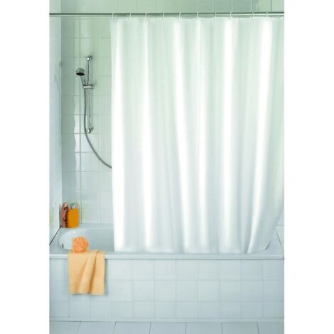 Cortina baño Poliéster 180x200 Blanco
