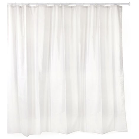 TA-TAY CORTINA BAÑO POLIESTER BLANCO CON ANILLAS 220 X 200 CM - 5520201
