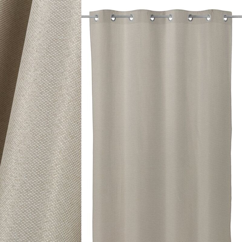 

Cortina beige clásica de microfibra de 260x140 cm
