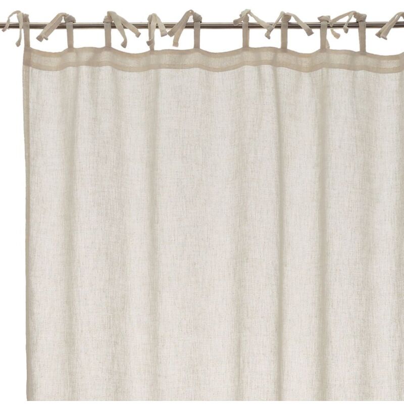

Lolahome - Cortina beige de microfibra de 140x260 cm