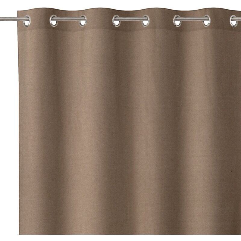 

Lolahome - Cortina beige moderna de algodón y poliéster de 140x260 cm