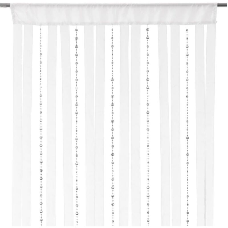 

Lolahome - Cortina blanca moderna de microfibra de 90x200 cm