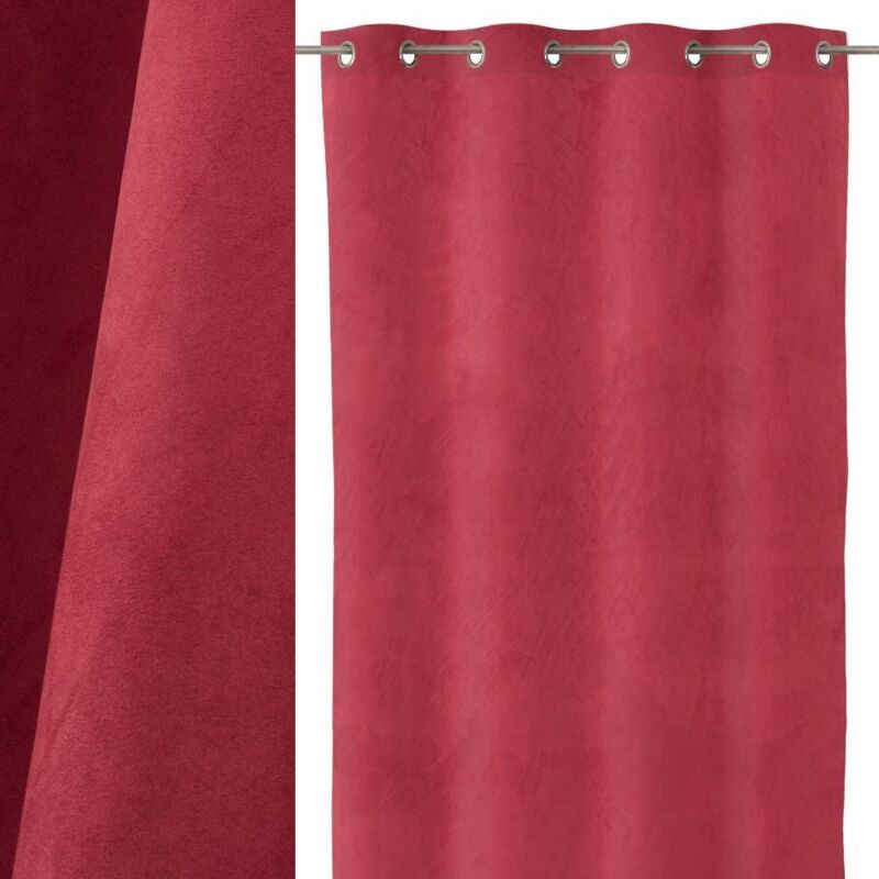 

Lolahome - Cortina burdeos moderna de microfibra de 140x260 cm