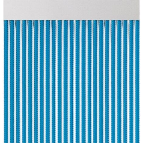 CORTINA CINTAS COLOR AZUL - 210X90 CM