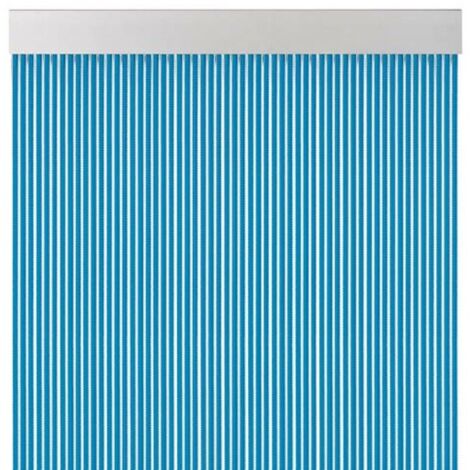 CORTINA CINTAS COLOR AZUL - 210X90 CM