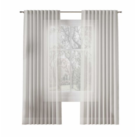 Cortina con ojales 145x300 Basic Blanco Liso