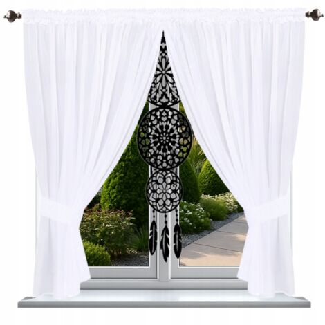 Cortina confeccionada de 170x400 con atrapasueños. Panel de pantalla. Cortinas de fieltro para la sala de estar.