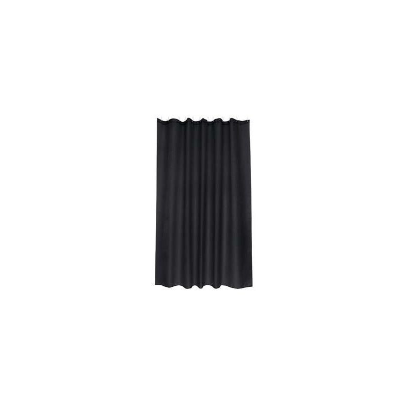 

Cortina de baño poliester intense negro 1,8x2m
