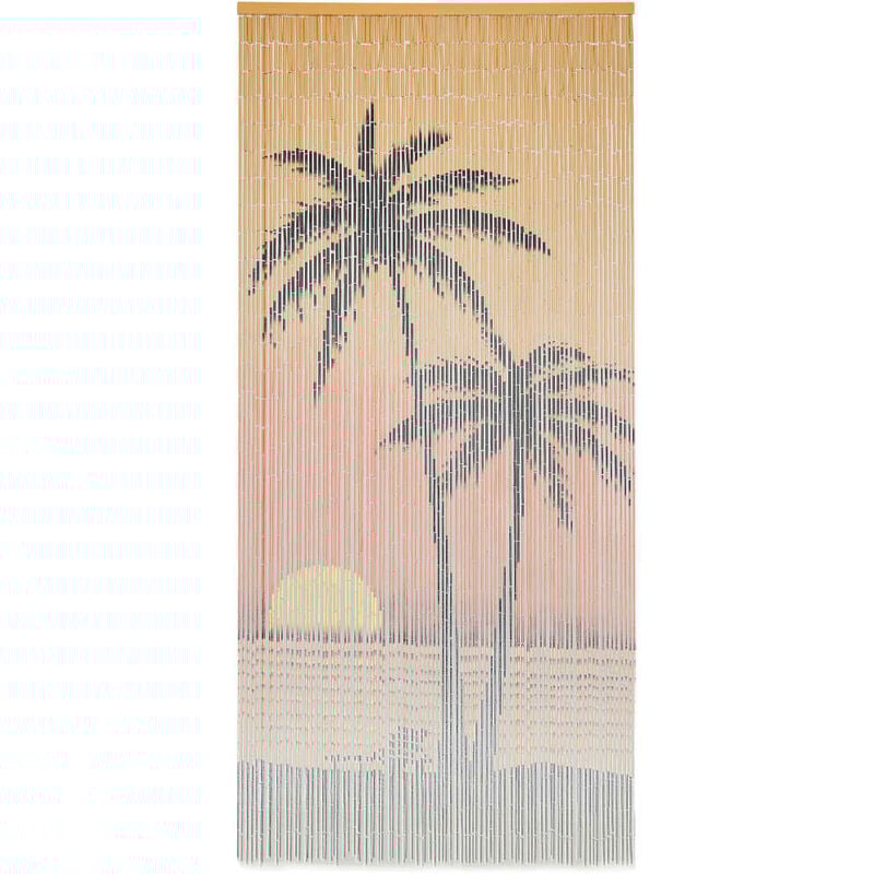 

Cortina de bambu para puerta contra insectos 90x200 cm