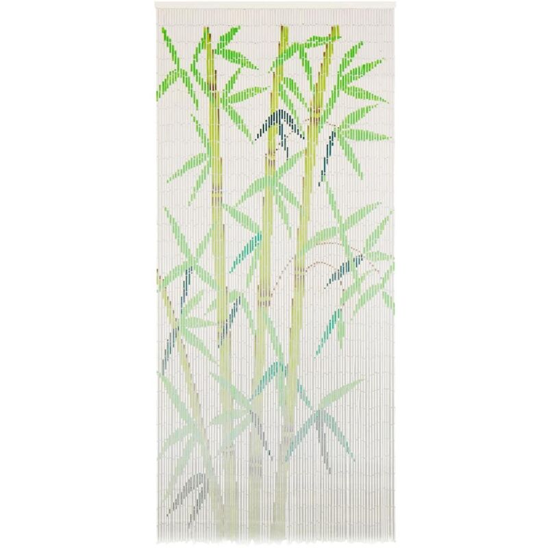 

vidaXL Cortina de bambú para puerta contra insectos 90x200 cm - Multicolor