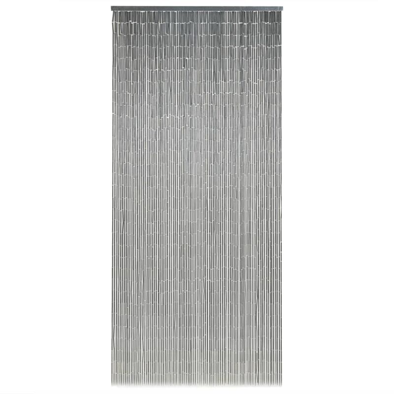 

vidaXL Cortina de bambú para puerta contra insectos 90x200 cm - Gris