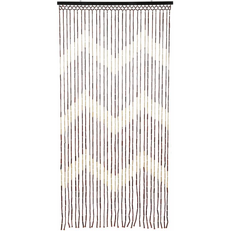 Rideau de porte en bambou, 90 x 180 cm, marron