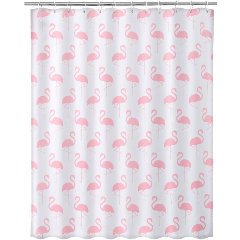 

Cortina de baño blanca de poliéster de 180x200 cm