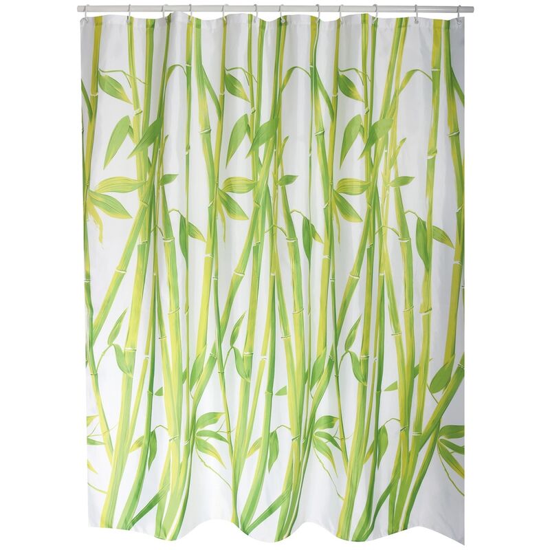 

Cortina de baño de poliester antibacterias en color verde 180 x 200 cm - MSV