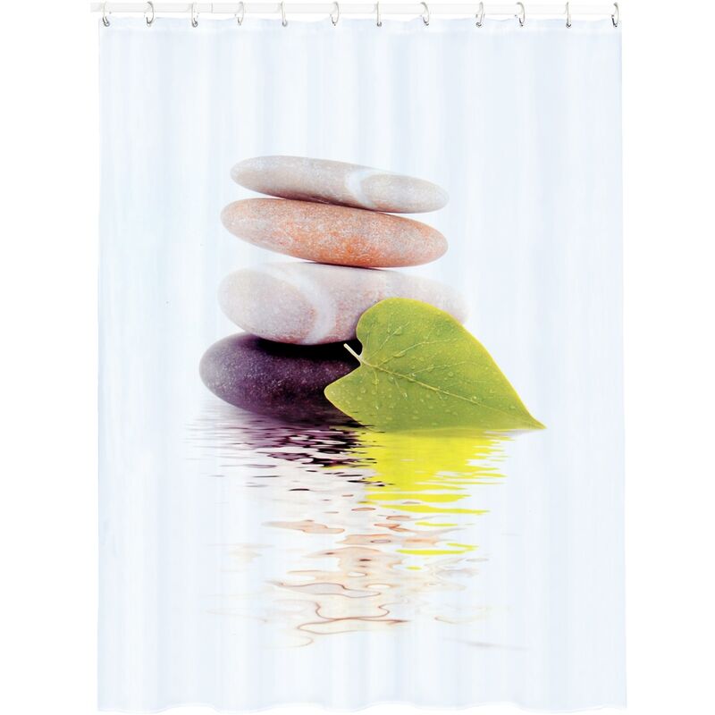 

Cortina de baño 'Lingga' de poliester en varios colores 180 x 200 cm - MSV