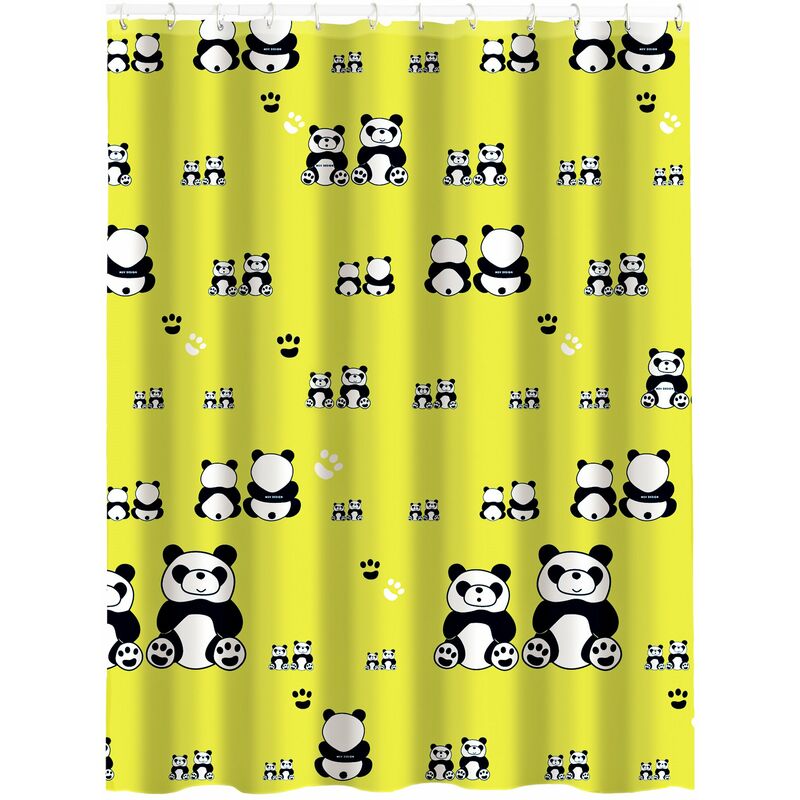 

Cortina De Bano 100% Poliester Panda