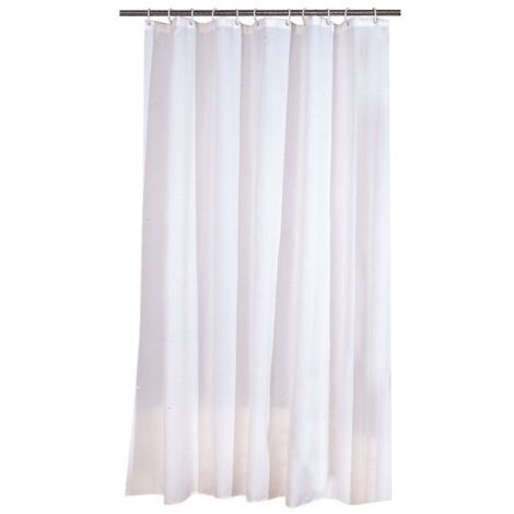 CORTINA DE BAÑO DE POLYESTER 180 X 200 CM BLANCA
