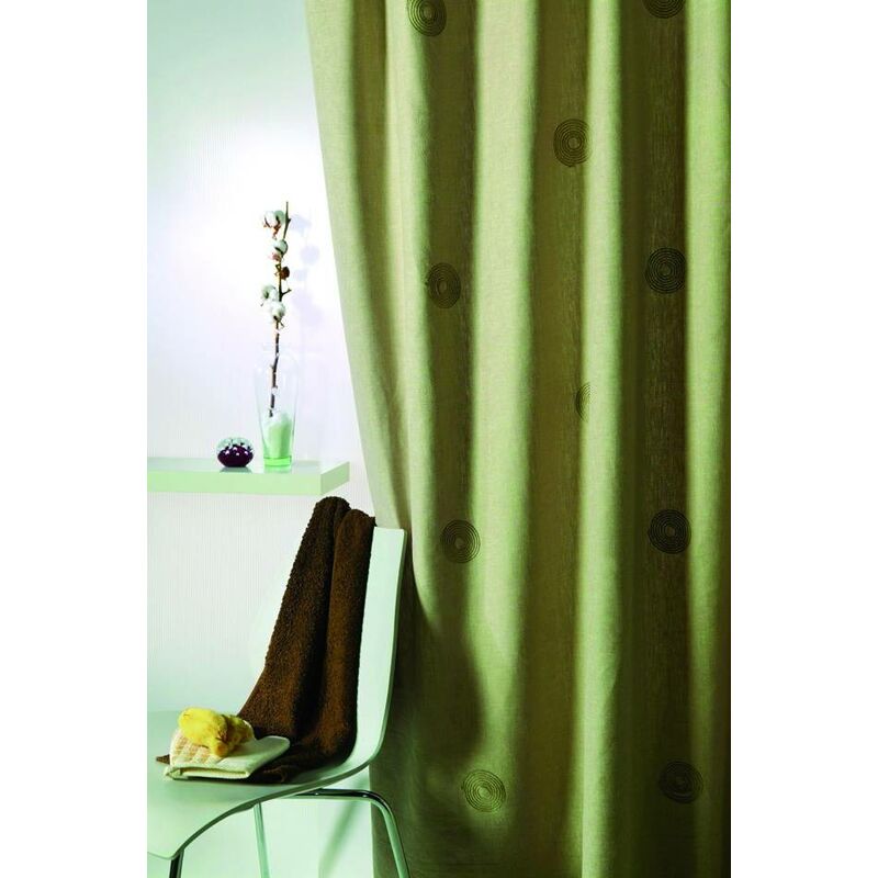

Cortina de baño lino círculos