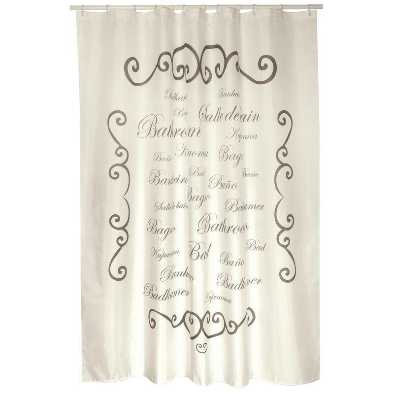 

Cortina De Bano Poliester 180X200 Cm Prem. Paris Creme - Msv