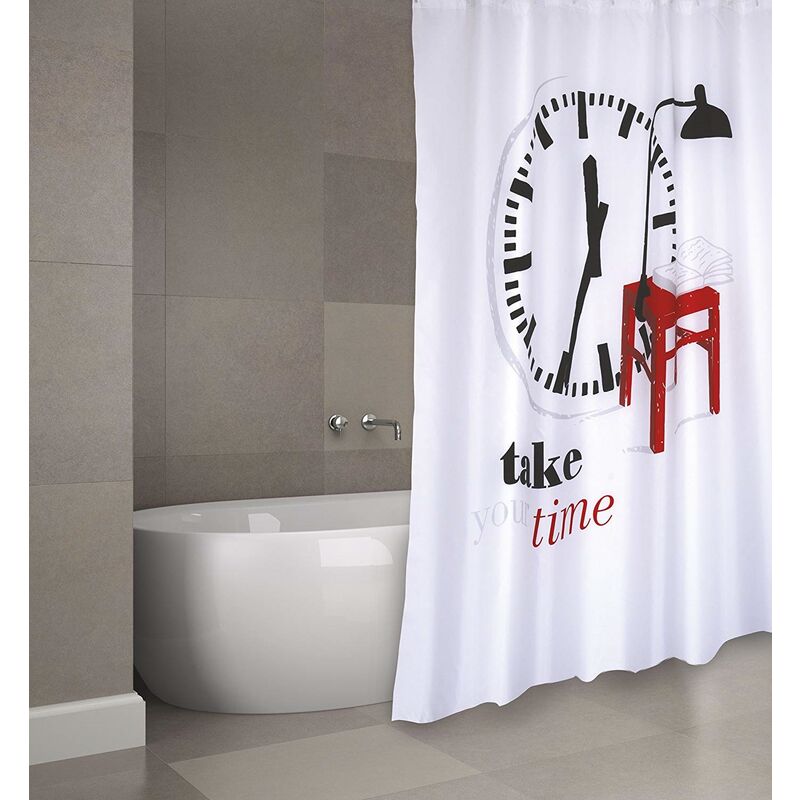 

Cortina De Baño Poliester 180X200Cm Take Your Time