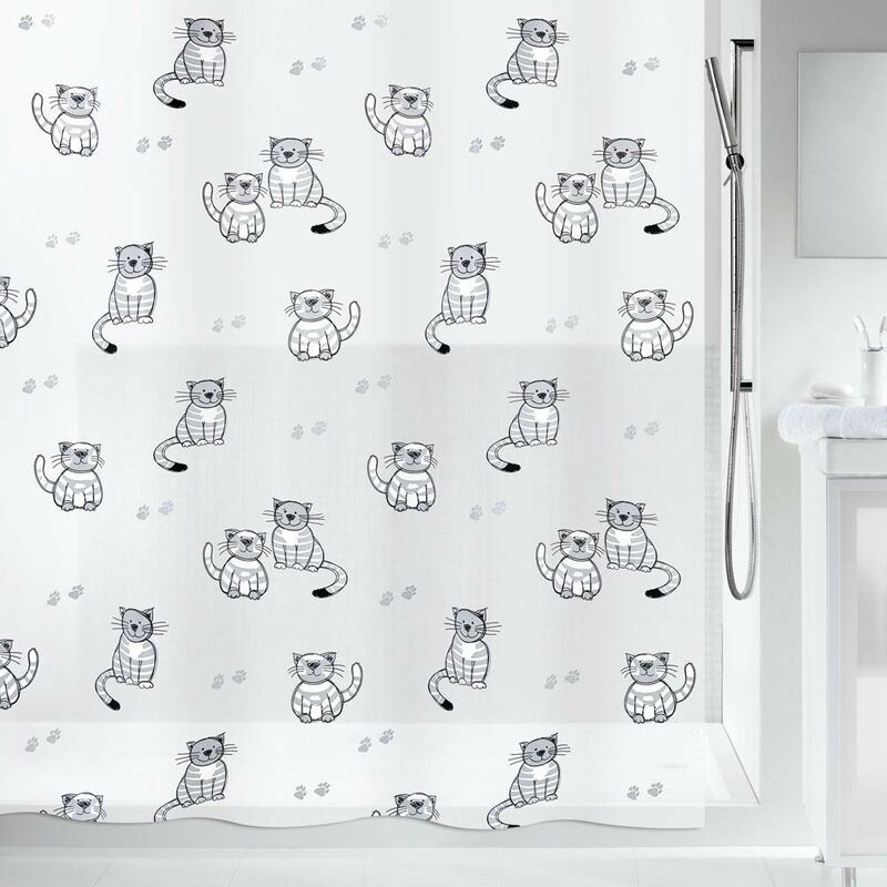 

Cortina de baño Peva 180x200 Gery gey