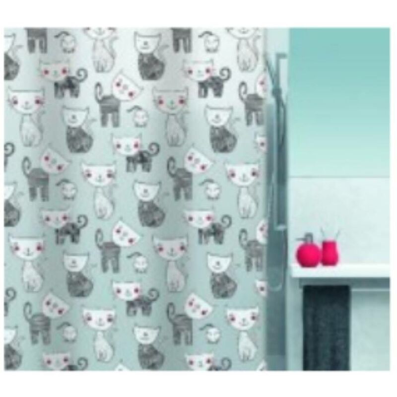 

Cortina de baño Peva 180x200mizzy Black