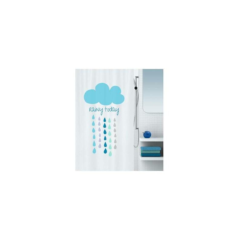 

Cortina de baño Poliester 180x200 Cloud Blue