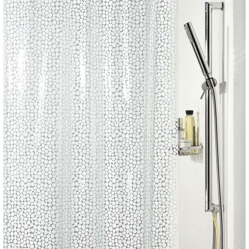 

Cortina de baño Vinilo 180x200 Galet White