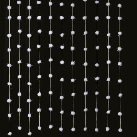 Cortina de bolas de algodón 90x200cm - Feeric lights & christmas