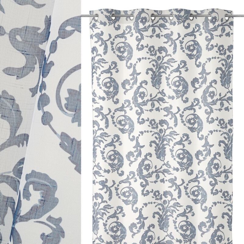 

Cortina de cachemir confeccionada azul clásico de poliésterde 260x140 cm