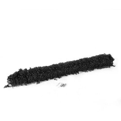 Cortina de cadena de aluminio para puerta, exclusiva de Overseas Warehouses, de 90 x 214,5 cm (negra)